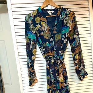 Beautiful Navy Blue Like New H&M Button Down Dress